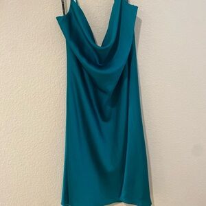 Haute Hippie Teal Backless Dress